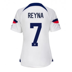 Stany Zjednoczone Giovanni Reyna #7 Koszulka Podstawowych Kobiety MŚ 2022 Krótki Rękaw